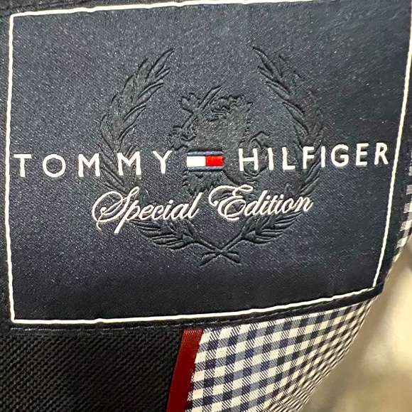 TOMMY HILFIGER SPECIAL EDITION SPORT COAT BLAZER JACKET BLUE MEN 42L - Picture 8 of 10